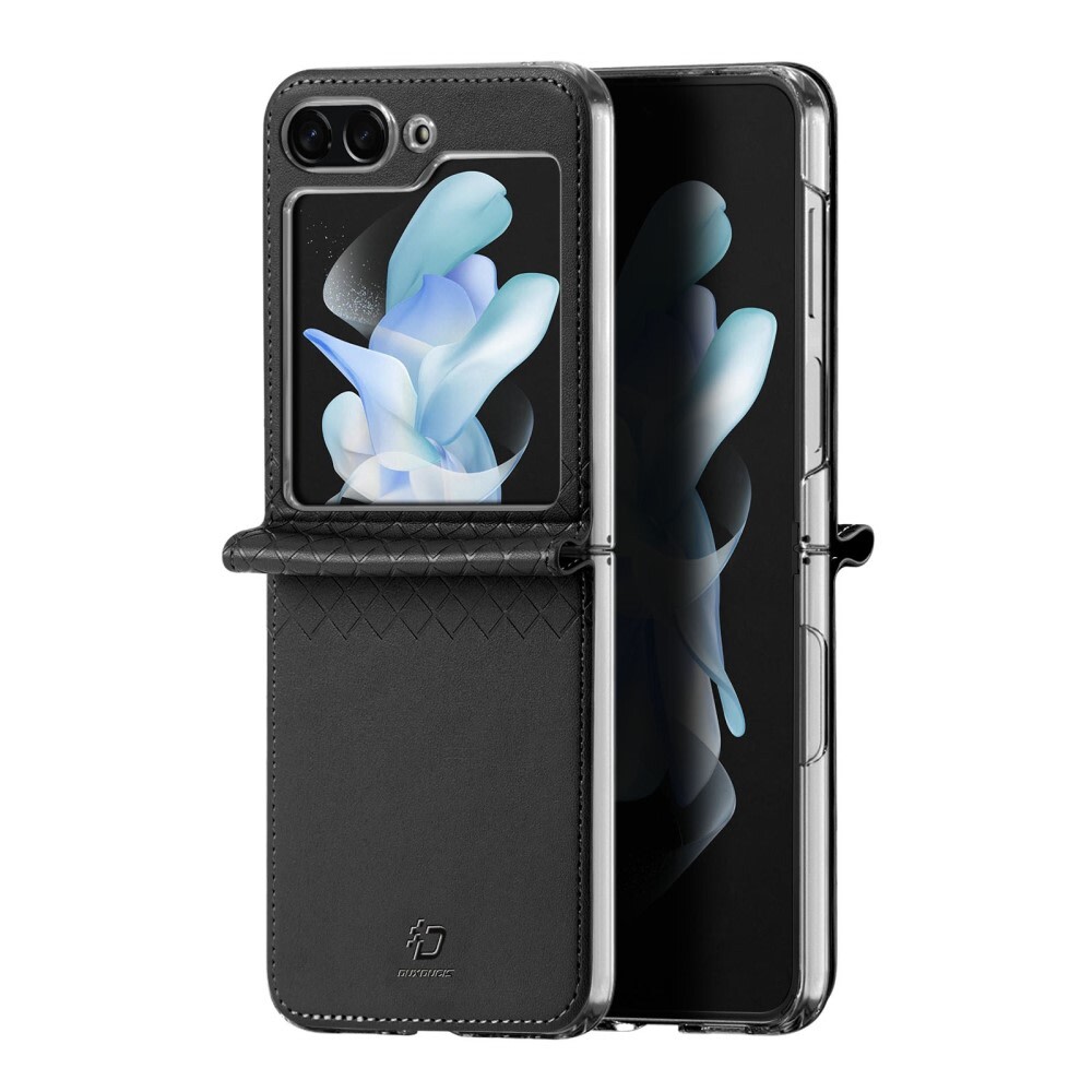 Premium maska "Bril" od umjetne kože za Samsung Galaxy Z Flip6 - crna