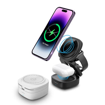 Bežična punjačka stanica Maxlife 3 u 1 "MXWC-06" za MagSafe punjenje Apple telefona, slušalica i sata - 15W - bijela Bežična punjačka stanica Maxlife 3 u 1 "MXWC-06" za MagSafe punjenje Apple telefona, slušalica i sata - 15W - bijela