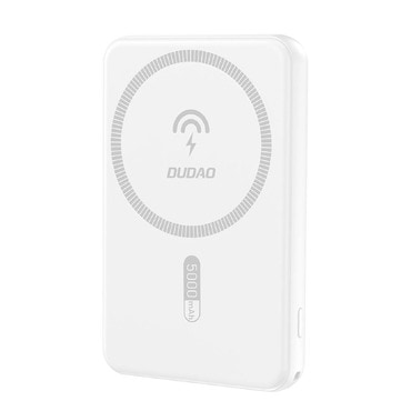 Power bank Dudao "K14S" s Magsafe tehnologijom 20W 5000 mAh za bežično punjenje - white
