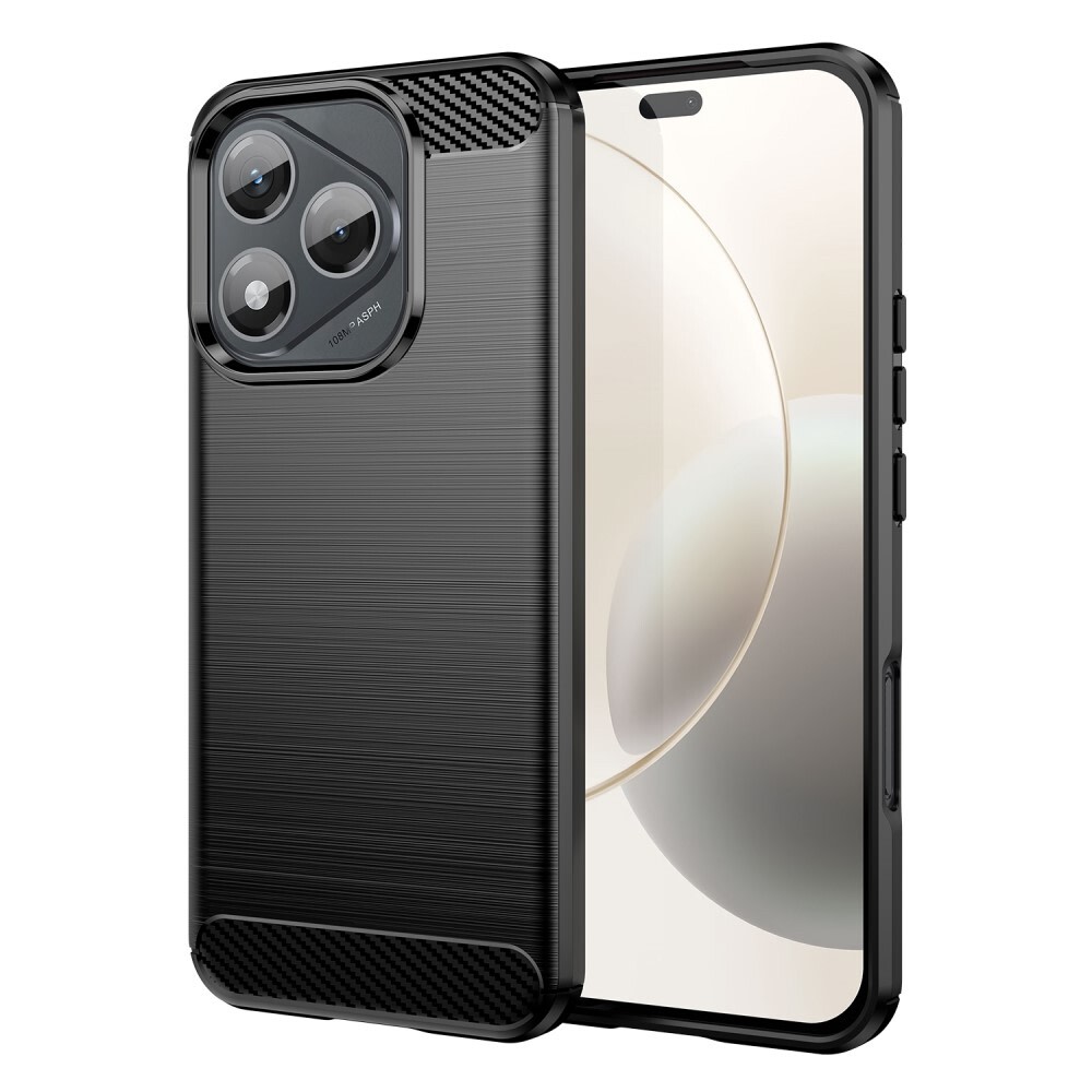 TPU gel maska "Brushed Carbon" za Honor 400 Lite - crna