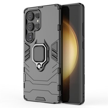 Robusna maska "Impact X Ring" za Samsung Galaxy S25 Ultra - crna