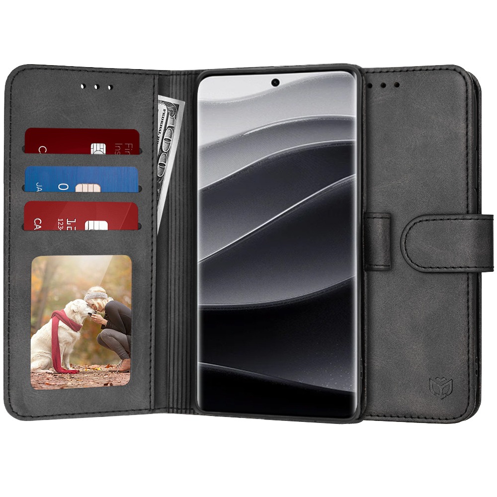 Torbica Techsuit "Diary Book" za Xiaomi Redmi Note 14 Pro Plus 5G - crna