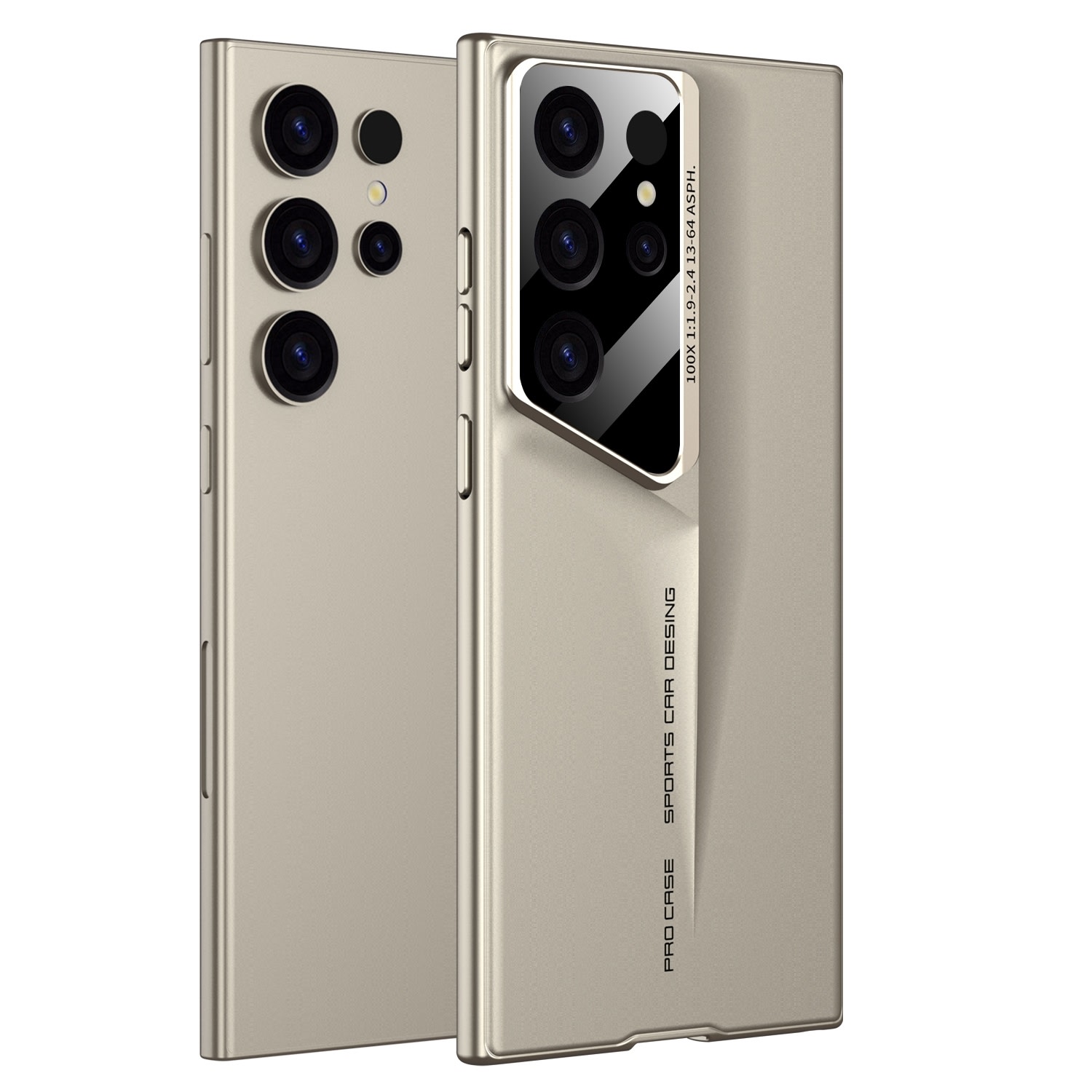 Premium tanka maska Blade s dodatnom zaštitom zadnjih kamera za Samsung Galaxy S25 Plus - titanium gold