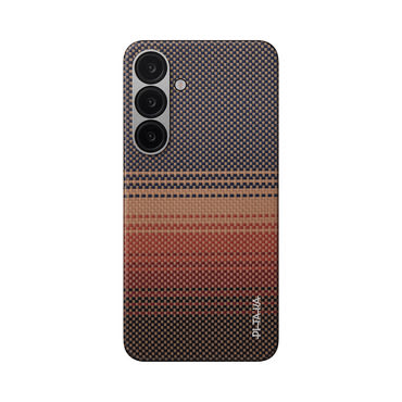 Premium maska Pitaka "Tactile Woven MagEZ 5" za Samsung Galaxy S25 - sunset