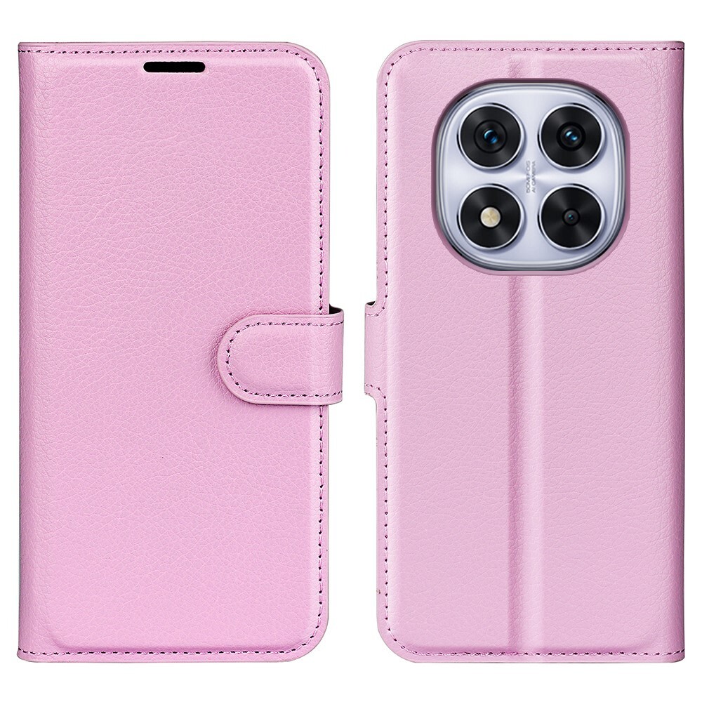 Torbica "Litchi" za Xiaomi Redmi Note 14 Pro 5G / Poco X7 - roza