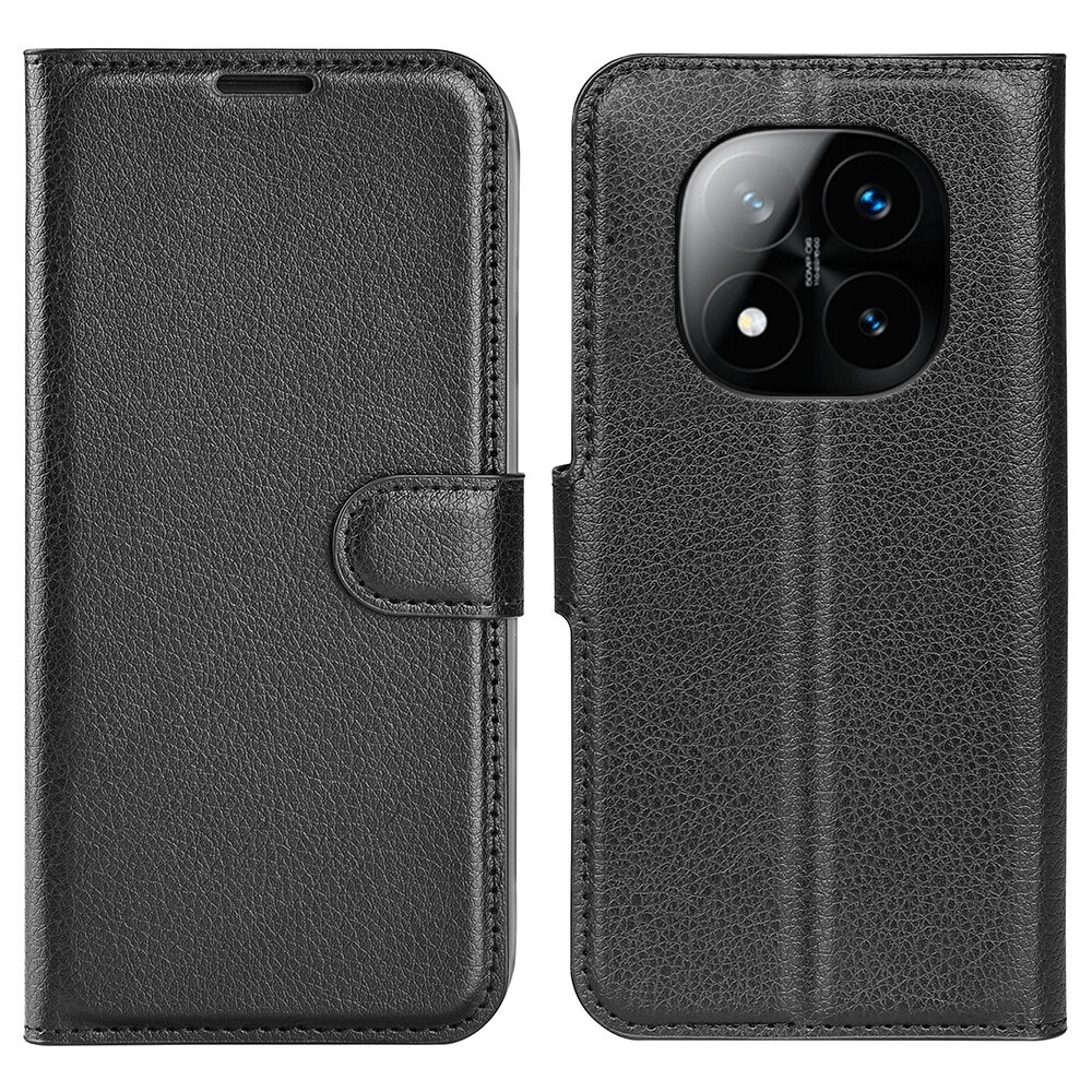 Torbica "Litchi" za Xiaomi Redmi Note 14 Pro Plus 5G - crna