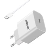 Zidni punjač MoonX MC03 s PD 20W USB-C izlazom - punjač + USB-C kabel
