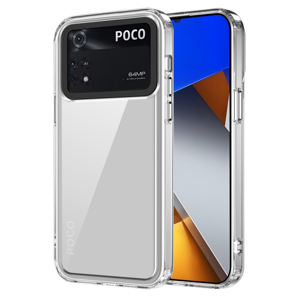 Hibridna maska "Frame Shield" za Xiaomi Poco M4 Pro 4G - prozirna
