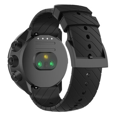 Silikonski remen za sat "Texture" Suunto Vertical / 9 Peak Pro - crni