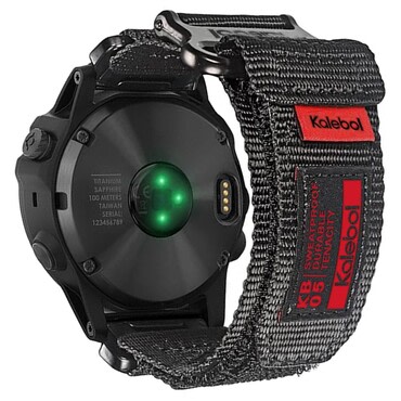 Zamjenski remen "Nylon sticker" za sat Garmin Tactix 7 Pro / Fenix 6X / Fenix 6X Pro - crni