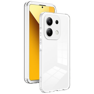 Hibridna maska "Crystal Bumper" s ugrađenom zaštitom zadnje kamere za Xiaomi Redmi Note 14 4G - metallic white