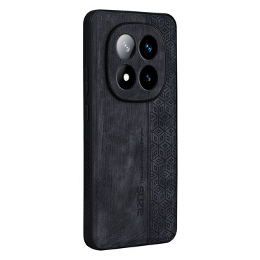 Premium maska Cube Leather za Xiaomi Redmi Note 14 Pro 5G sa ugrađenom zaštitom za stražnju kameru - graphite black