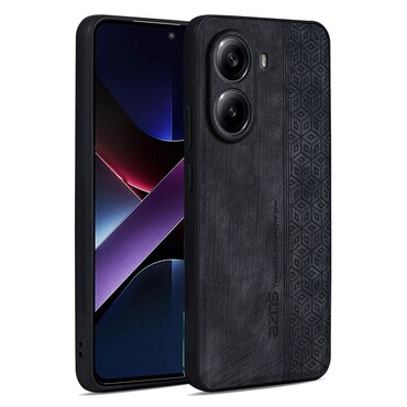 Premium maska Cube Leather za Xiaomi Poco X7 Pro sa ugrađenom zaštitom za stražnju kameru - graphite black