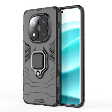 Robusna maska "Impact X Ring" za Xiaomi Redmi Note 14 Pro 5G / Poco X7 - crna