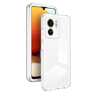 Hibridna maska "Crystal Bumper" s ugrađenom zaštitom zadnje kamere za Realme 13 Pro Plus - metallic white