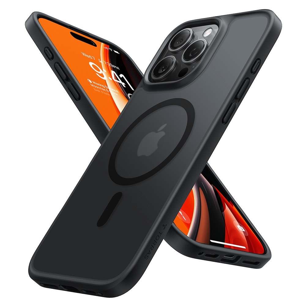 Premium maska Torras "Guardian Magnetic" za iPhone 16 Pro - crna
