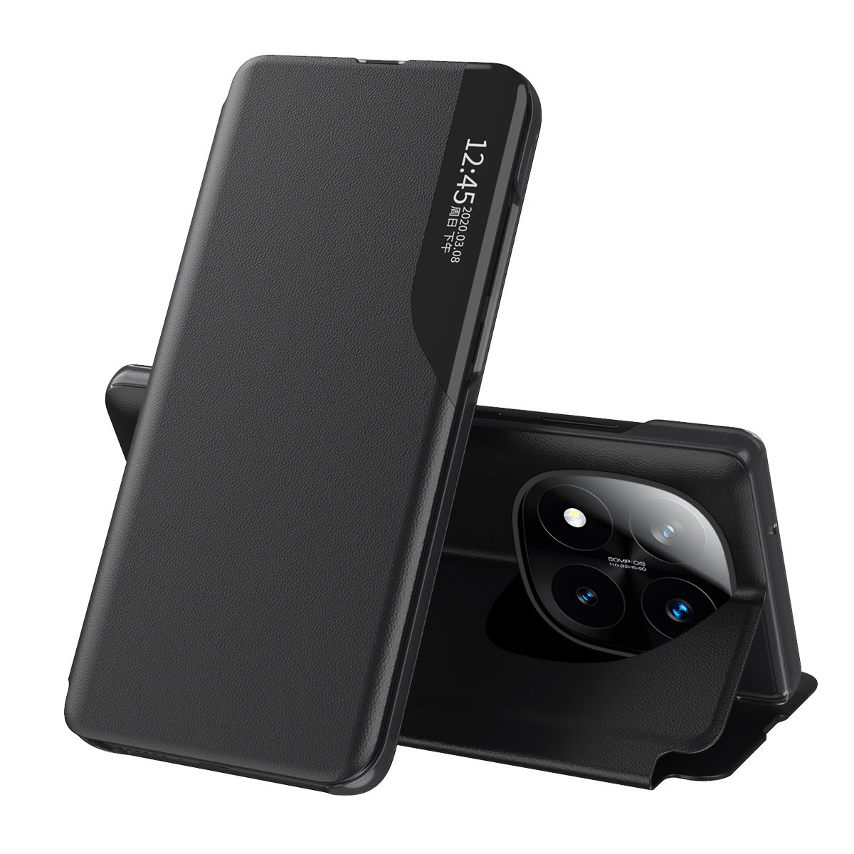 Torbica "Edge View" za Xiaomi Redmi Note 14 Pro Plus 5G - crna