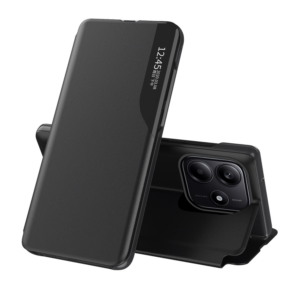 Torbica "Edge View" za Xiaomi Redmi Note 14 5G - crna
