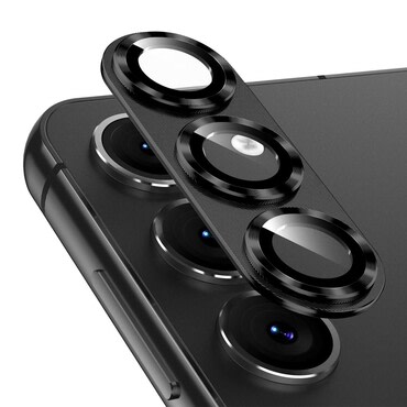 Premium zaštita za zadnju kameru od aluminija za Samsung Galaxy S25 - crna