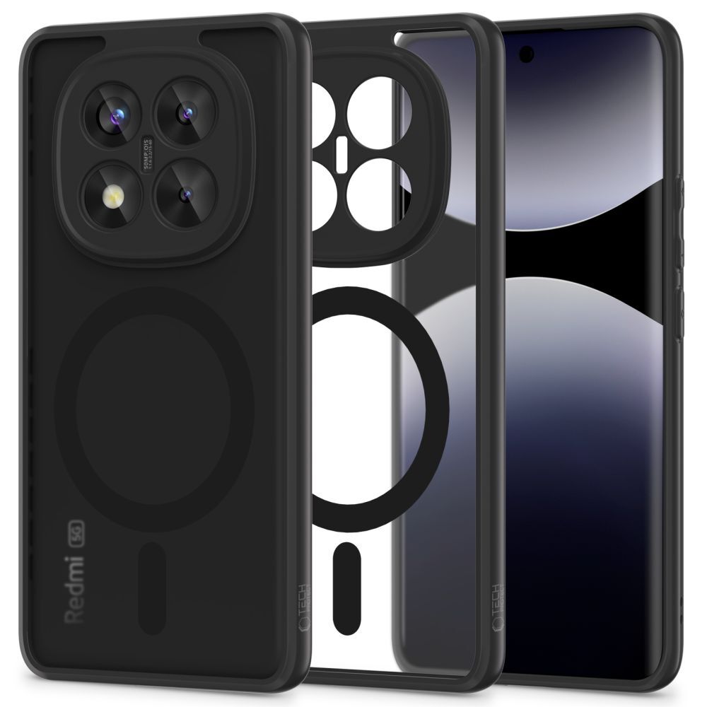 Hibridna maska Tech-Protect "Magmat MagSafe" za Xiaomi Redmi Note 14 Pro Plus 5G - crna