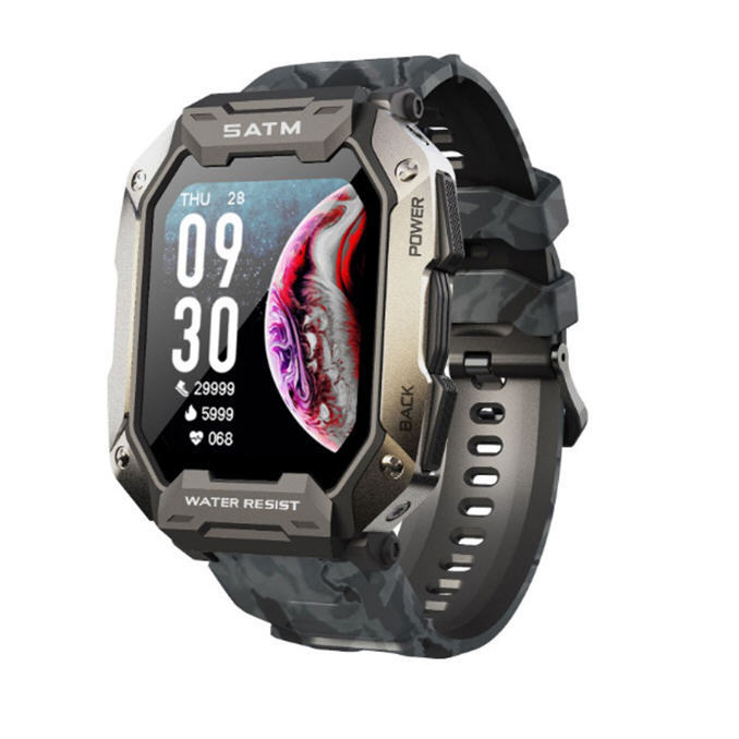 VIP X Deal: Vojnički pametni sat BlackHawk sa senzorima vitalne funkcije - camo black