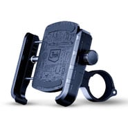 Držač za telefon 3mk Steel Bike Holder, primjeren za bicikl, sa zaštitom od vibracija, prilagođavanjem kuta i elegantnim dizajnom - crni