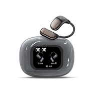 SoundFlow AI - OpenEar Bluetooth 5.4 slušalice s ANC tehnologijom, reprodukcijom u realnom vremenu i HD zaslonom - space grey