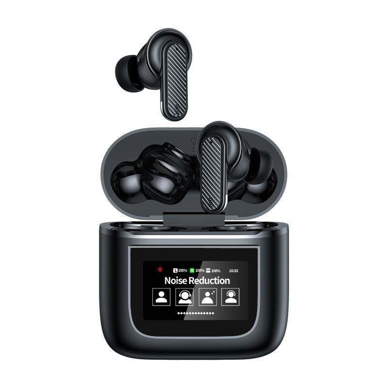 SonicWave Platinum - Platinum Bluetoothslušalice ANC + ENC s HD zvukom, mikrofonom i zaslonom s brojnim funkcijama - matte carbon