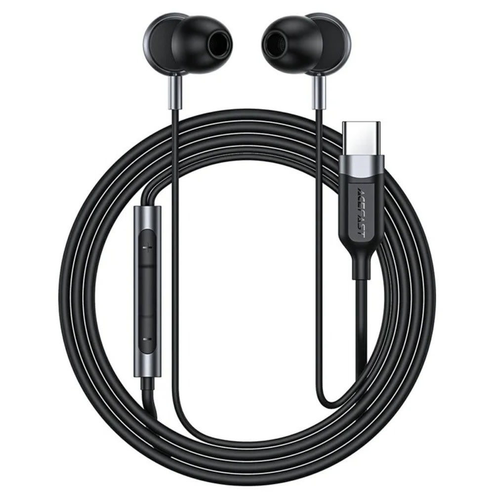 In-Ear slušalice Acefast "L6" s USB-C priključkom - crne