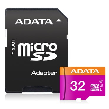 Micro SDHC memorijska kartica Adata 32GB Class 10 UHS-I U1 100MB/s i adapter - ljubičasta