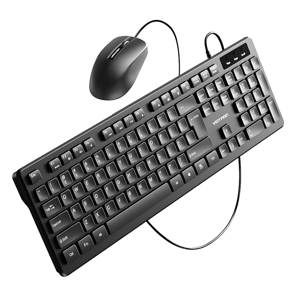 Komplet 3u1 Vention "Office Pro" s računalnom tipkovnicom, mišom i podlogom za miš