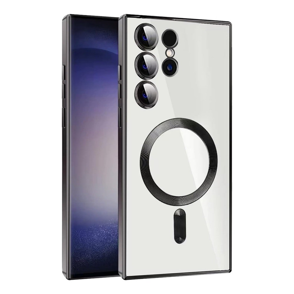 Hibridna maska MagShield sa zaštitom zadnje kamere i 2 magneta MagSafe za Samsung Galaxy A36 - metallic black