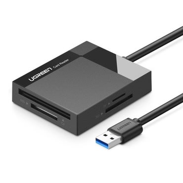 Čitač kartica Ugreen USB 3.0 "BlackBox" - za memorijske kartice SD, CF, MS i TF 4u1 - crn