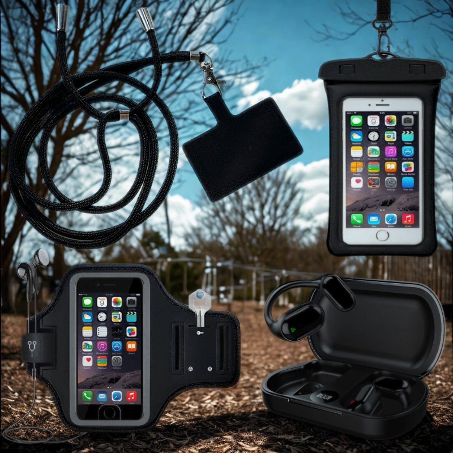 Active Lifestyle Kit - Komplet sportskih slušalica i vodootporne opreme za slobodno vrijeme bez brige za telefon