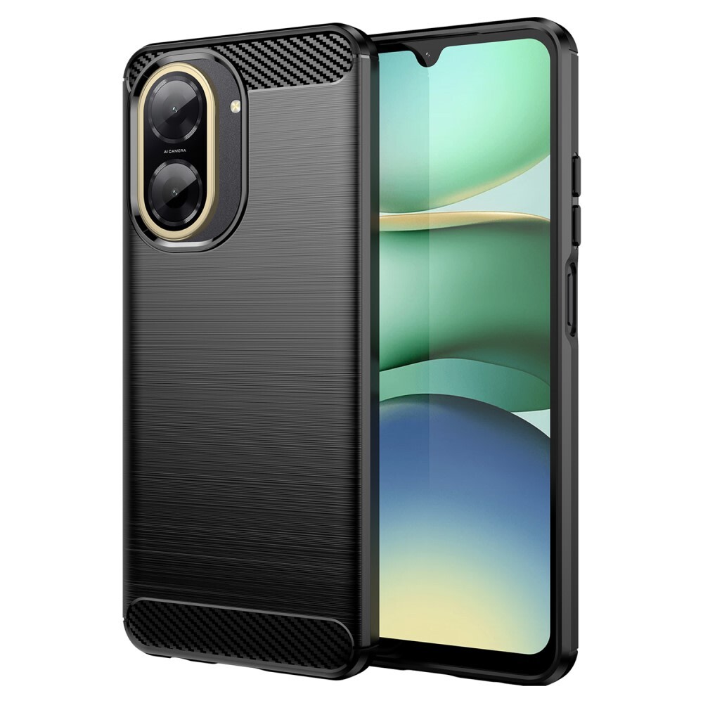 TPU gel maska "Brushed Carbon" za Xiaomi Redmi A5 - crna