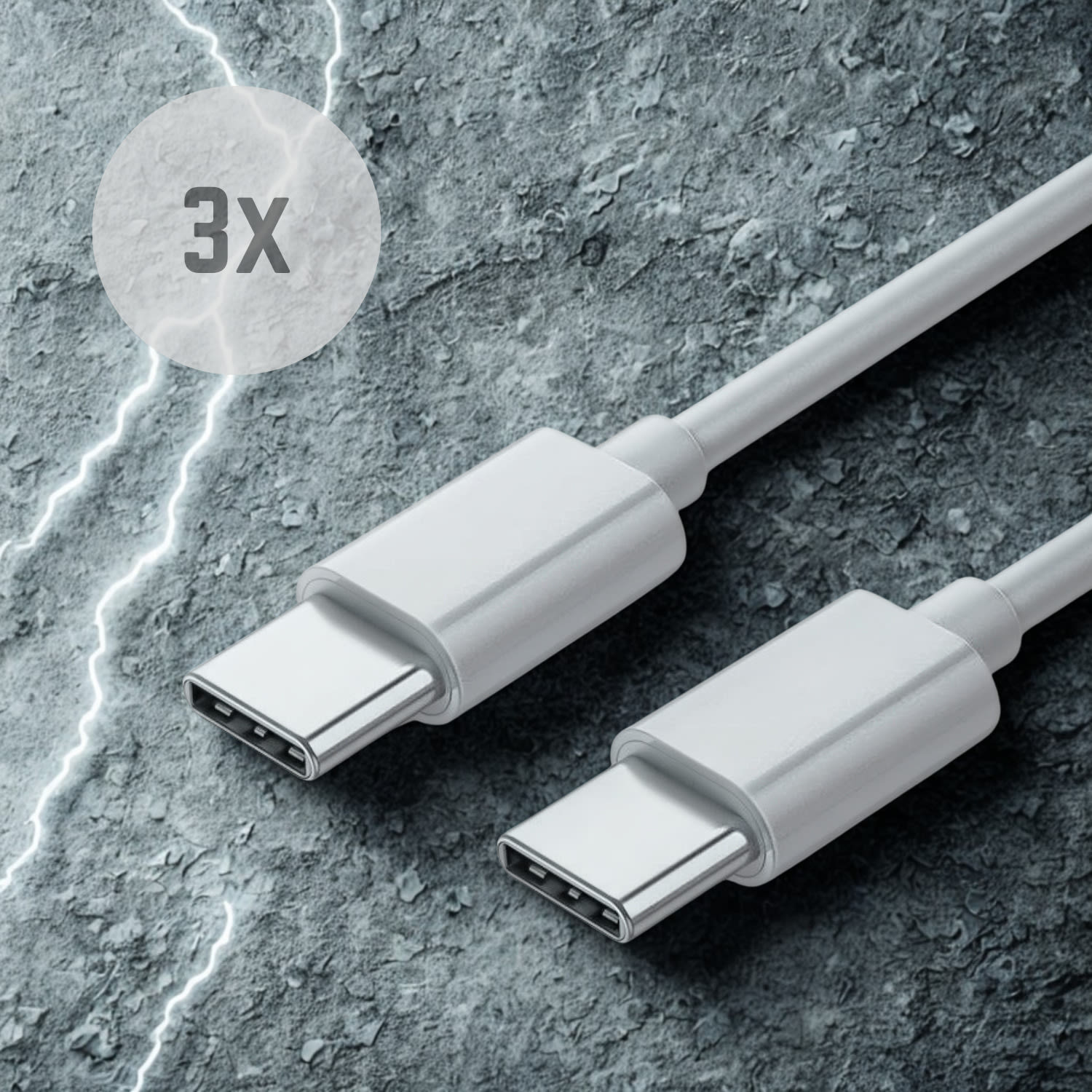 Universal USB-C 3-Pack - Komplet iznimno izdržljivih 60W kablova sa standardima brzog punjenja
