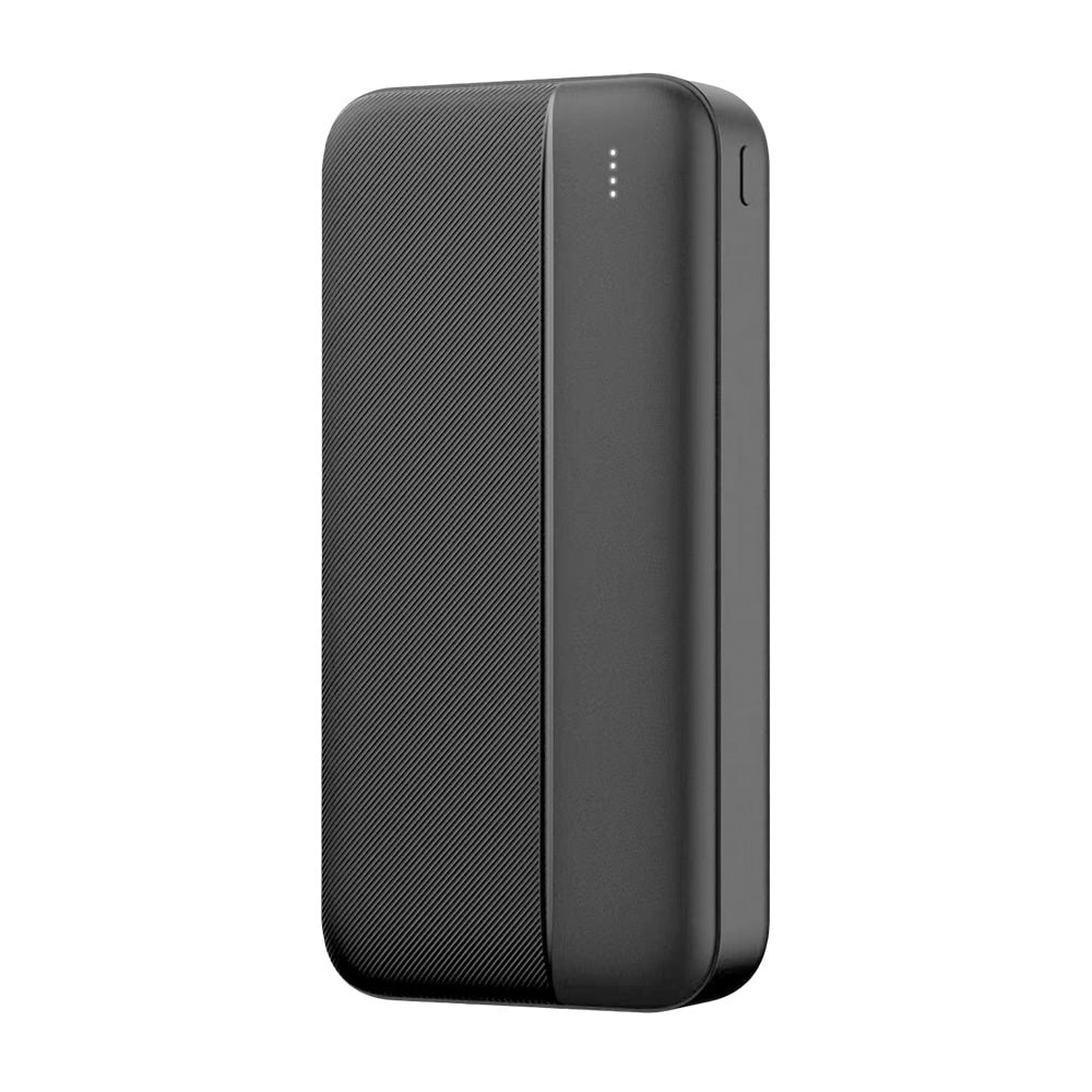 Power bank Maxlife "MXPB-02" s kapacitetom od 20000 mAh, jednim USB-A, USB-C i micro USB ulazom 20W - crni