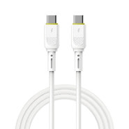 USB-C u Lightning pleteni kabel WIWU "C034" s PD punjenjem 60W i prijenosom podataka - 1,2m - bijeli