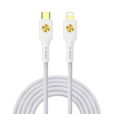 USB-C u Lightning pleteni kabel WIWU "C035" s PD punjenjem 30W i prijenosom podataka - 1,2m - bijeli USB-C u Lightning pleteni kabel WIWU "C035" s PD punjenjem 30W i prijenosom podataka - 1,2m - bijeli
