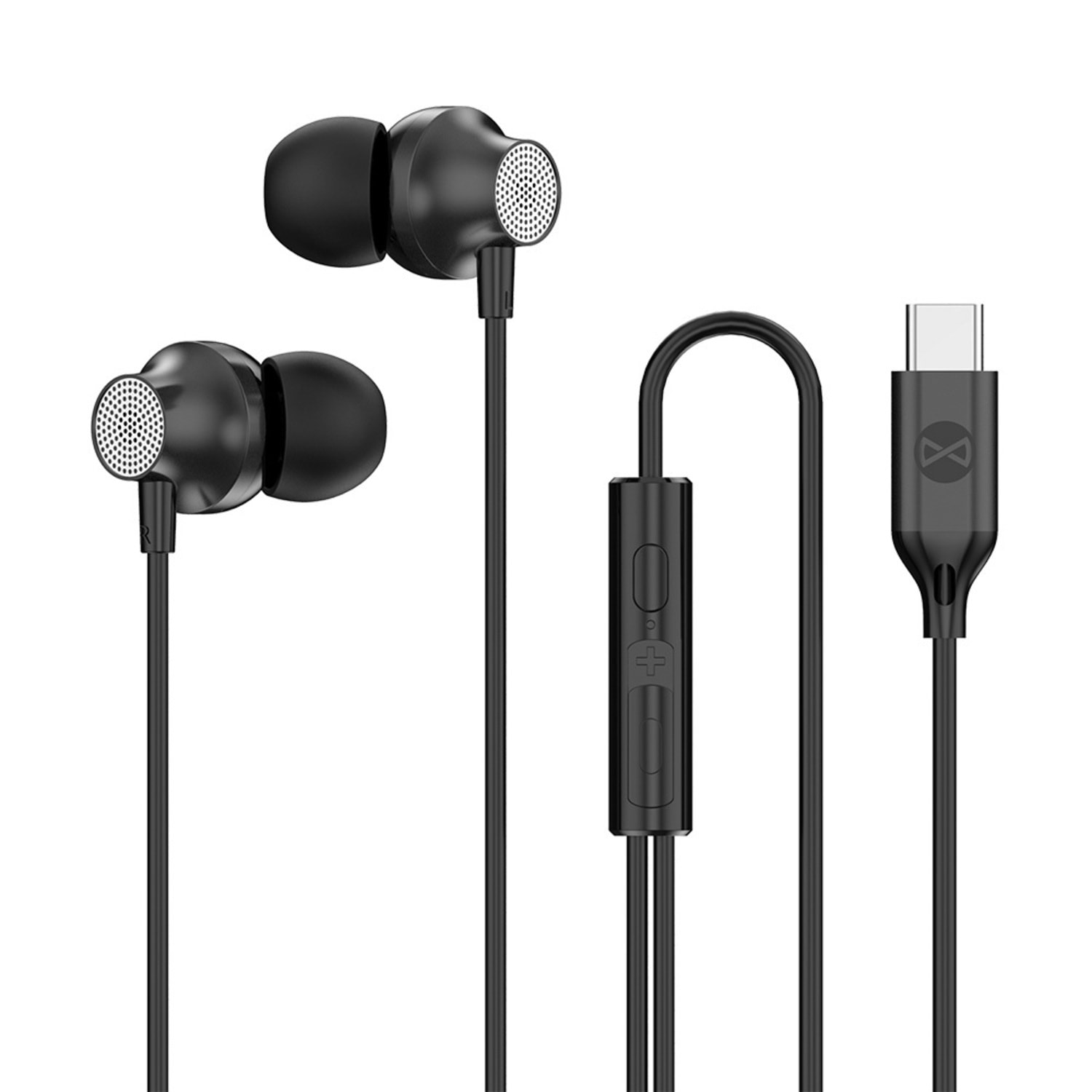 In-Ear slušalice Forever "EP-02" s USB-C priključkom - crne