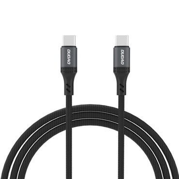USB-C u USB-C kabel Dudao L3CC snage 60W i najlonskom pletenicom - 2m - crni USB-C u USB-C kabel Dudao L3CC snage 60W i najlonskom pletenicom - 2m - crni