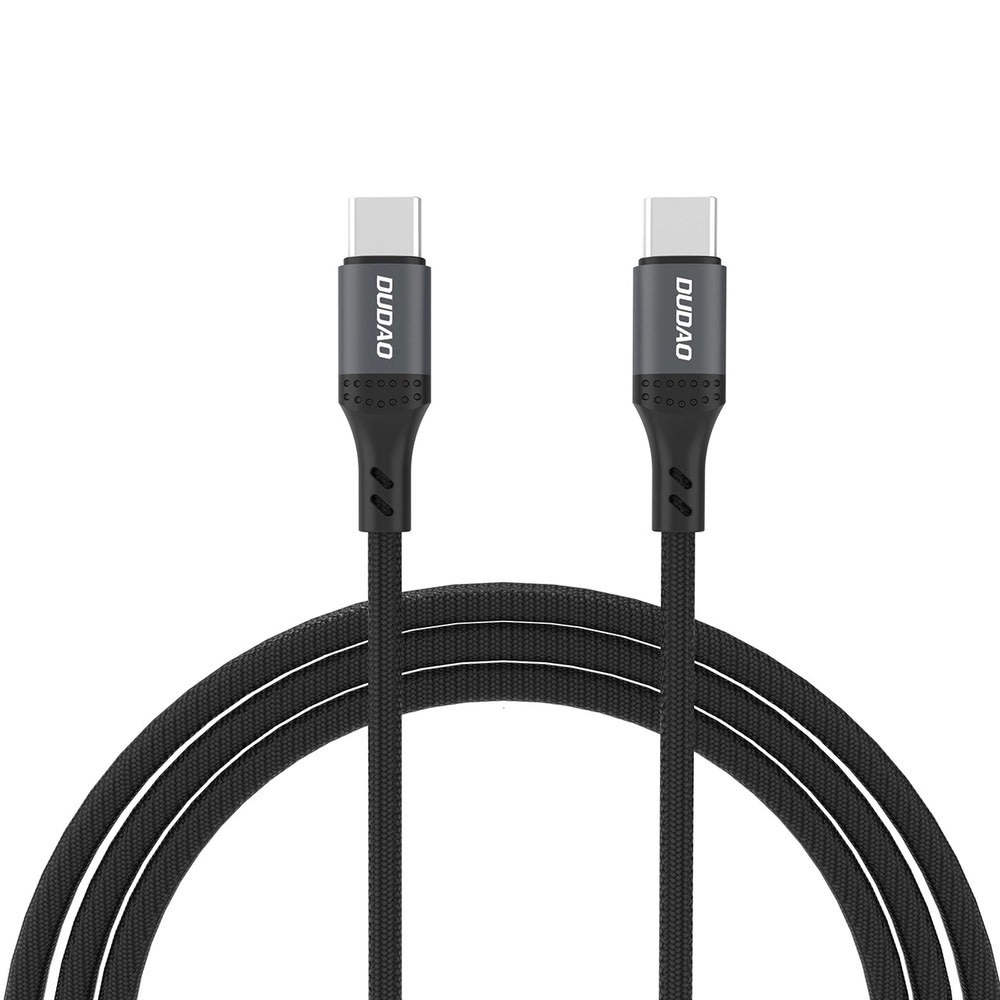 USB-C u USB-C kabel Dudao L3CC snage 60W i najlonskom pletenicom - 2m - crni