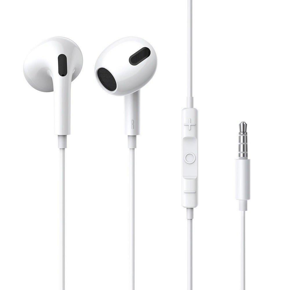 In-ear slušalice Baseus Encok H17 s kablom 1.1.m, mikrofonom i upravljačem na kablu - 1.2m - bijele