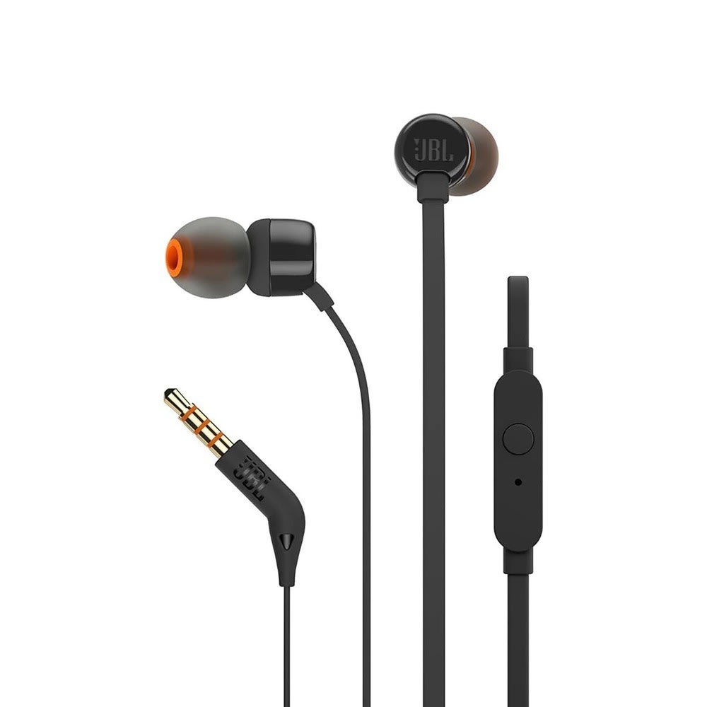 In-ear slušalice JBL Tune 110 s 9mm zvučnicima, mikrofonom i upravljanjem na kablu - 1.2m - crne