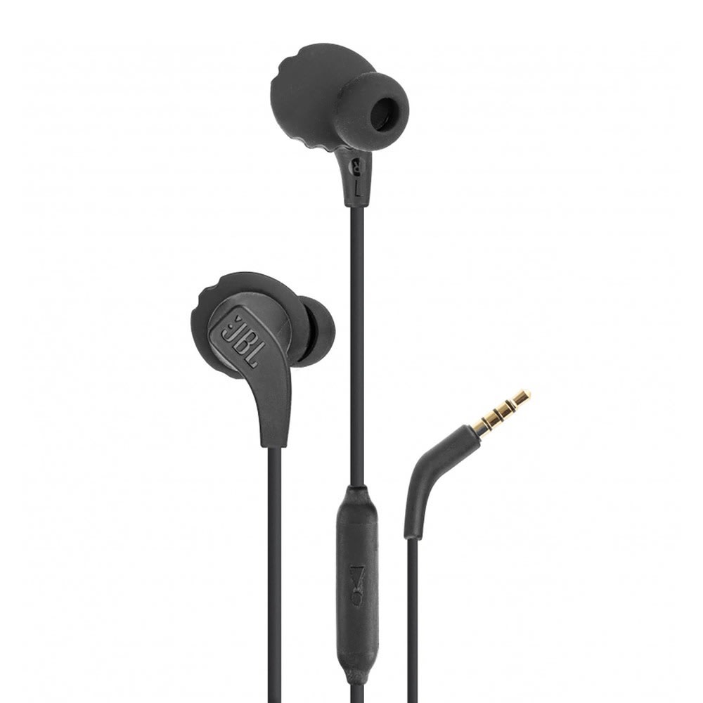 In-ear slušalice JBL Endurance Run 2 s mikrofonom, vodootpornosti IPX5 i FlipHook™ funkcijom - 1.2m - crne