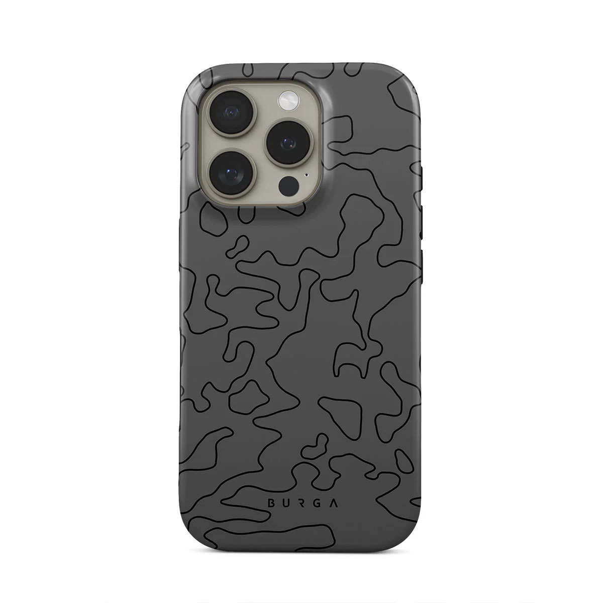 Premium maska Burga Tough "Black Rock" za iPhone 16 Pro Max