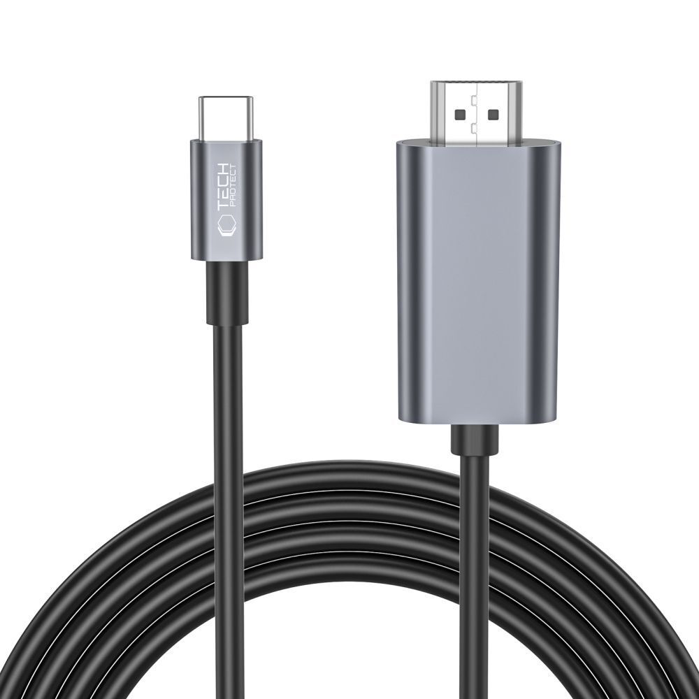 Tech-Protect kabel USB-C u 4K HDMI 60 Hz "Ultraboost Computer" - 2m - crni