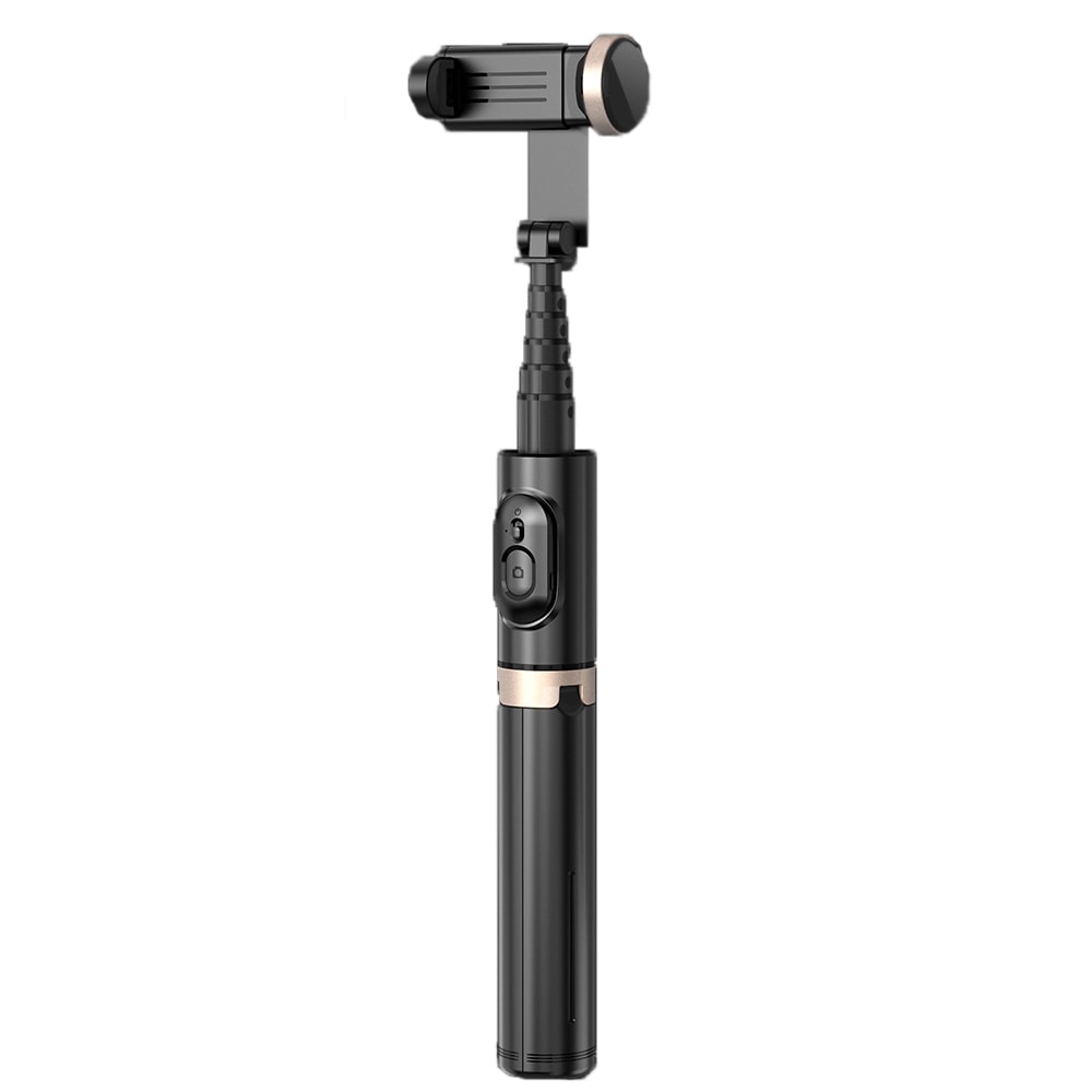 Selfie stick Techsuit "Q02S" s tronožnim stalkom i daljinskim upravljačem - crni