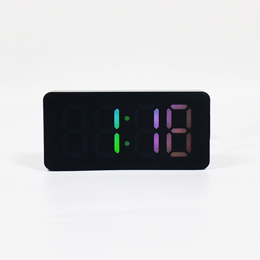 Digitalni sat i budilica Setty "RGB Alarm" sa senzorom za vlagu i mjerenje temperature - bijela