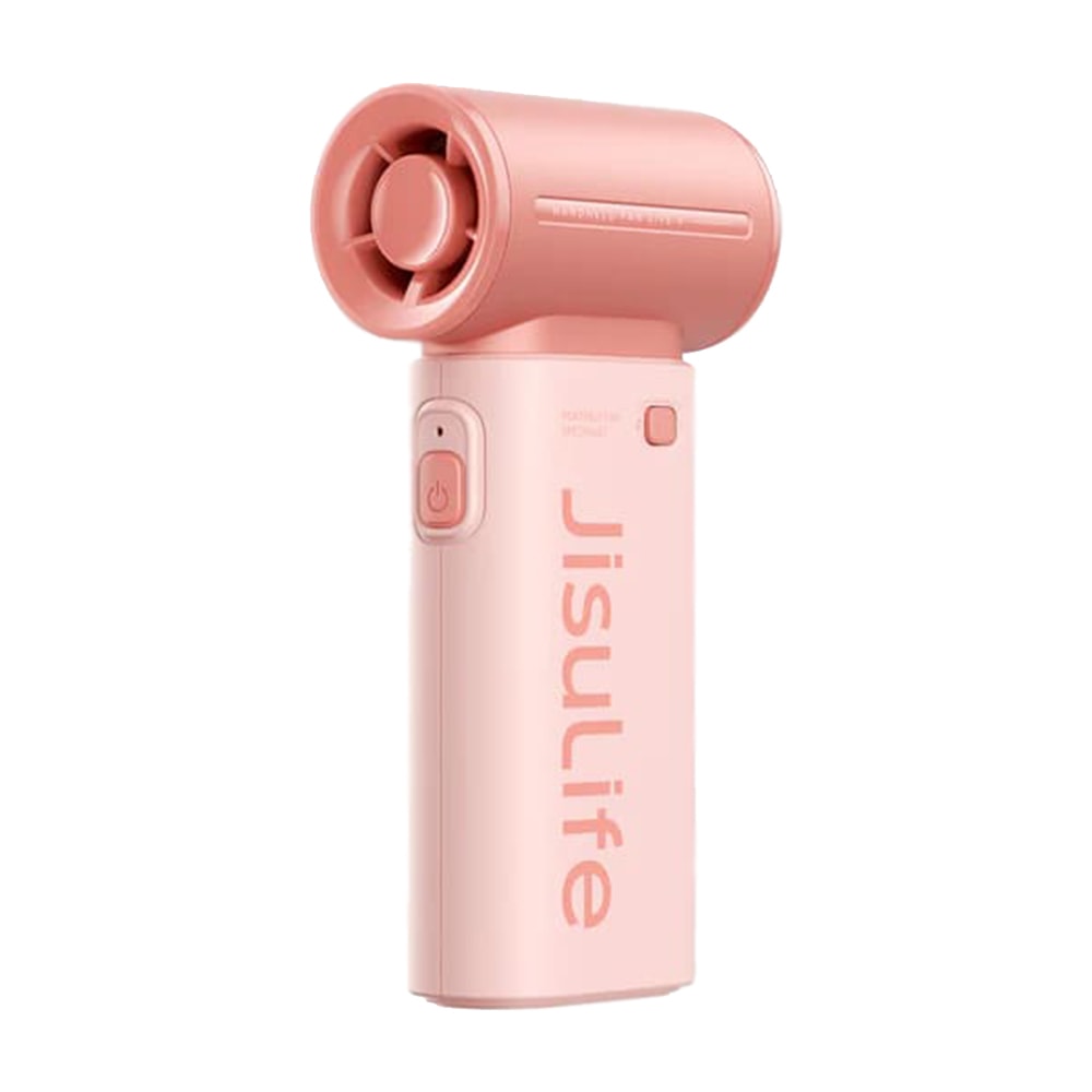 Premium prijenosni mini ručni ventilator JisuLife "Life9" s pet brzine - pink